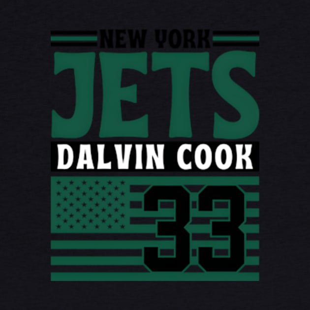 New York Jets Cook 33 American Flag Football by Estadodamente